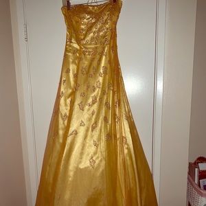 Glam Gurlz Golden Dress